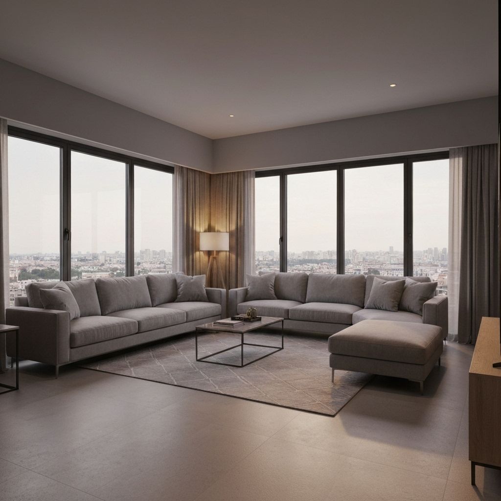 Spacious living room